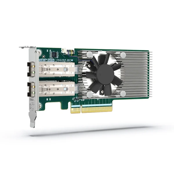 QNAP QXG-25G2SF-BCM | 2-portowa karta rozszerzeń 25GbE SFP28 dla QNAP/PC