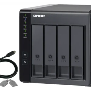 QNAP TR-004 | 4-zatokowa jednostka rozszerzająca dla QNAP/PC, złącze USB-C, Tower