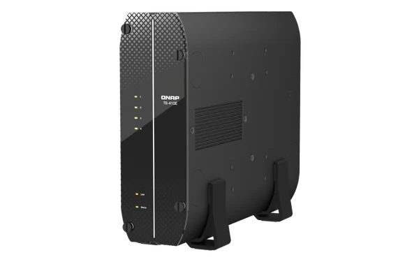 QNAP TS-410E-8G | 4-zatokowy ultracichy serwer NAS, Intel Celeron, 8GB RAM, 2x 2,5GbE RJ-45, Tower