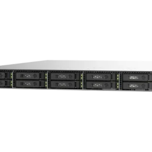 QNAP TS-h1090FU-7302P-128G | 10-zatokowy all flash NAS, AMD Epyc, 128GB RAM, 2x 25GbE SFP28, RP RACK