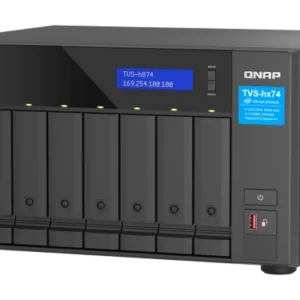 QNAP TVS-h874-i7-32G | 8-zatokowy serwer NAS, Intel Core, 32GB RAM, 2x 2,5GbE RJ-45, PCIe Gen4 Tower