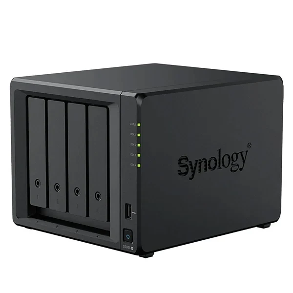 Synology DS925+ | 4-zatokowy serwer NAS, AMD Ryzen, 4GB RAM, 2x 2.5GbE RJ-45, 2x M.2 NVMe, Tower
